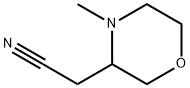 3-Morpholineacetonitrile, 4-methyl- Struktur