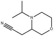 3-Morpholineacetonitrile, 4-(1-methylethyl)- Struktur