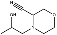 3-Morpholinecarbonitrile, 4-(2-hydroxypropyl)- Struktur