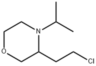 Morpholine, 3-(2-chloroethyl)-4-(1-methylethyl)- Struktur