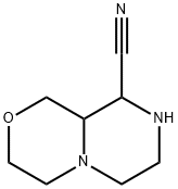 Pyrazino[2,1-c][1,4]oxazine-9-carbonitrile,octahydro- Struktur