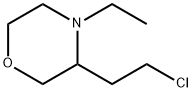 Morpholine, 3-(2-chloroethyl)-4-ethyl- Struktur