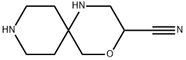 4-Oxa-1,9-diazaspiro[5.5]undecane-3-carbonitrile Struktur