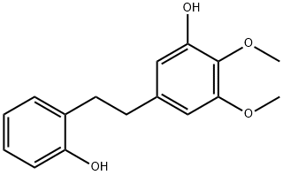 3,2'-Dihydroxy-4,5-dimethoxybibenzyl Struktur