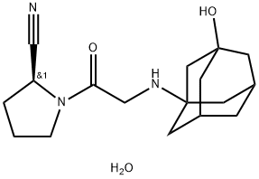 Vildagliptin dihydrate Struktur