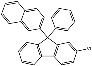 2-Chloro-9-(naphthalen-2-yl)-9-phenyl-9H-fluorene Struktur