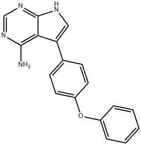 7H-Pyrrolo[2,3-d]pyrimidin-4-amine, 5-(4-phenoxyphenyl)- Struktur