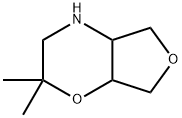 2H-Furo[3,4-b]-1,4-oxazine,hexahydro-2,2-dimethyl- Struktur