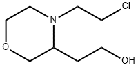 3-Morpholineethanol, 4-(2-chloroethyl)- Struktur