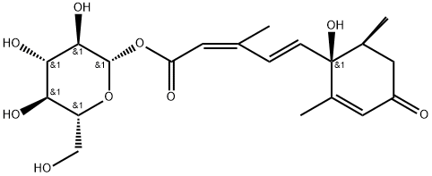 Abscisic acid β-D-glucopyranosyl ester Struktur