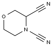 3,4-Morpholinedicarbonitrile Struktur