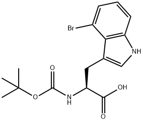 N-Boc-4-bromo-L-tryptophan Struktur