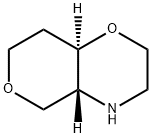 2H,5H-Pyrano[4,3-b]-1,4-oxazine,hexahydro-,(4aR,8aR)- Struktur