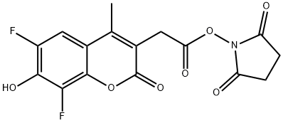 Marina Blue succinimidyl ester Struktur