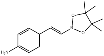 4-[(E)-2-(tetramethyl-1,3,2-dioxaborolan-2-yl)ethenyl]aniline Struktur