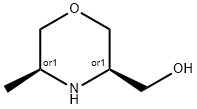 3-Morpholinemethanol, 5-methyl-, (3R,5S)-rel- Struktur