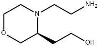 3-Morpholineethanol, 4-(2-aminoethyl)-, (3S)- Struktur