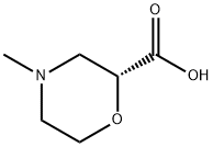 2-Morpholinecarboxylicacid,4-methyl-,(2R)- Struktur