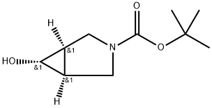 tert-butyl
(1R,5S,6R)-6-hydroxy-3-azabicyclo[3.1.0]hexane-3
-carboxylate Struktur