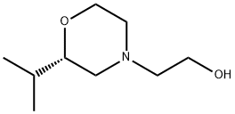 4-Morpholineethanol,2-(1-methylethyl)-,(2S)- Struktur