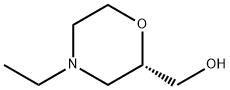 2-Morpholinemethanol, 4-ethyl-, (2S)- Struktur