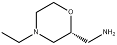 2-Morpholinemethanamine, 4-ethyl-, (2R)- Struktur