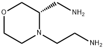 4-Morpholineethanamine, 3-(aminomethyl)-,(3S)- Struktur