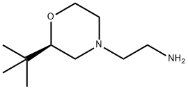 4-Morpholineethanamine, 2-(1,1-dimethylethyl)-, (2R)- Struktur