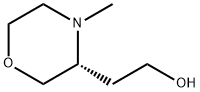 3-Morpholineethanol, 4-methyl-, (3R)- Struktur