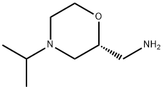 2-Morpholinemethanamine, 4-(1-methylethyl)-,(2R)- Struktur