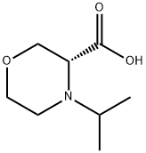 3-Morpholinecarboxylic acid, 4-(1-methylethyl)-,(3R)- Struktur