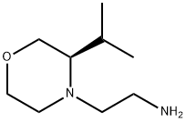 4-Morpholineethanamine, 3-(1-methylethyl)-,(3R)- Struktur