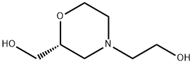 4-Morpholineethanol, 2-(hydroxymethyl)-, (2R)- Struktur