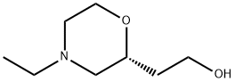 2-Morpholineethanol,4-ethyl-,(2R)- Struktur