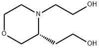 3,4-Morpholinediethanol, (3R)- Struktur