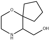 6-Oxa-9-azaspiro[4.5]decane-10-methanol Struktur