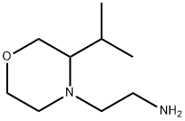 4-Morpholineethanamine, 3-(1-methylethyl)- Struktur