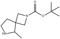 2,6-Diazaspiro[3.4]octane-2-carboxylic acid, 5-methyl-, 1,1-dimethylethyl ester Struktur