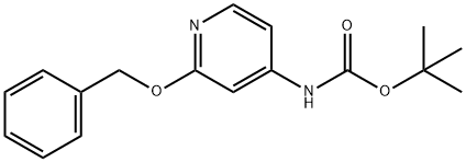 tert-Butyl N-[2-(benzyloxy)pyridin-4-yl]carbamate Struktur