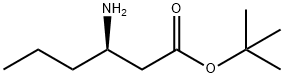 Hexanoic acid, 3-amino-, 1,1-dimethylethyl ester, (3R)- Struktur