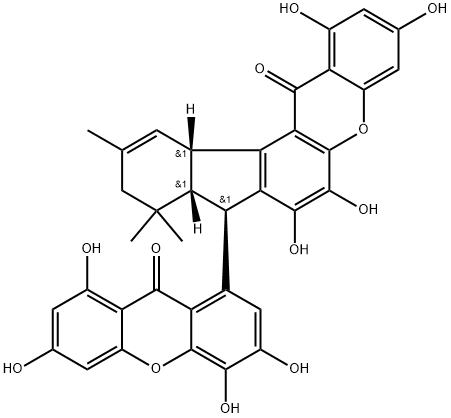 Griffipavixanthone Struktur