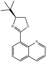 Quinoline, 8-[(4S)-4-(1,1-dimethylethyl)-4,5-dihydro-2-oxazolyl]- Struktur