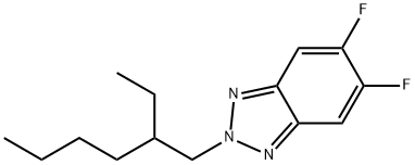 IN1371, 2-(2-ethylhexyl)-5,6-difluoro-2H-benzo[d][1,2,3]triazole Struktur