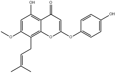 7-O-Methylepimedonin G Struktur