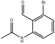 N-(3-Bromo-2-formylphenyl)acetamide Struktur