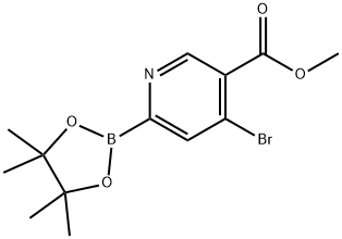 Methyl 4-bromo-pyridine-2-boronic acid pinacol ester-5-carboxylate Struktur