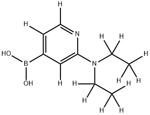 2-(Diethylaminopyridine-d13)-4-boronic acid Struktur