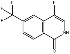 1(2H)-Isoquinolinone, 4-fluoro-6-(trifluoromethyl)- Struktur