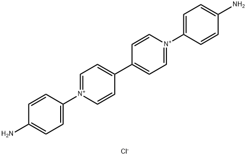 1,1′-bis(4-aminophenyl)-[4,4′-bipyridine]-1,1′-diium chloride Struktur