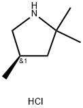 Pyrrolidine, 2,2,4-trimethyl-, hydrochloride (1:1), (4R)- Struktur